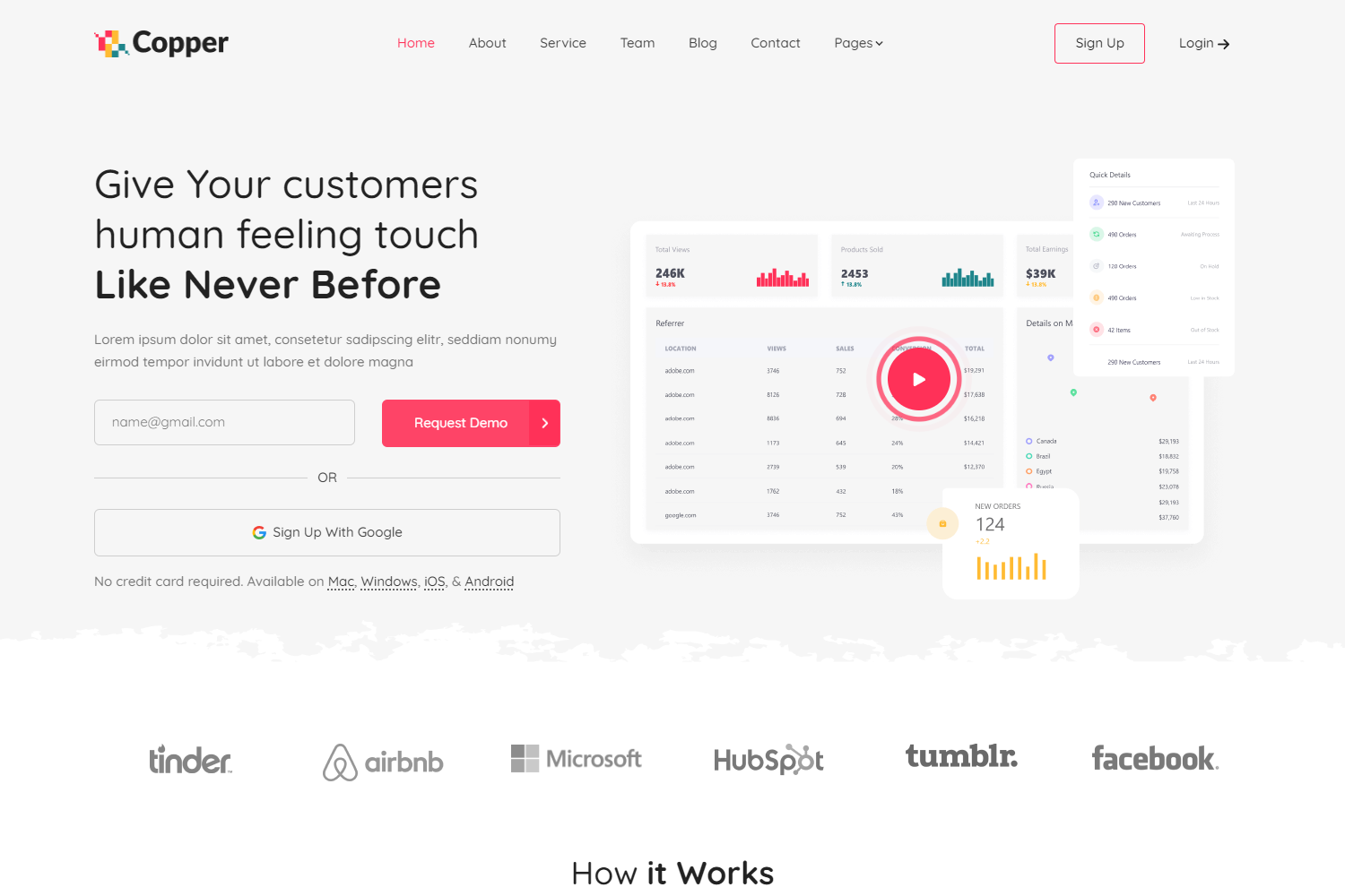 Screenshot of Copper Astro