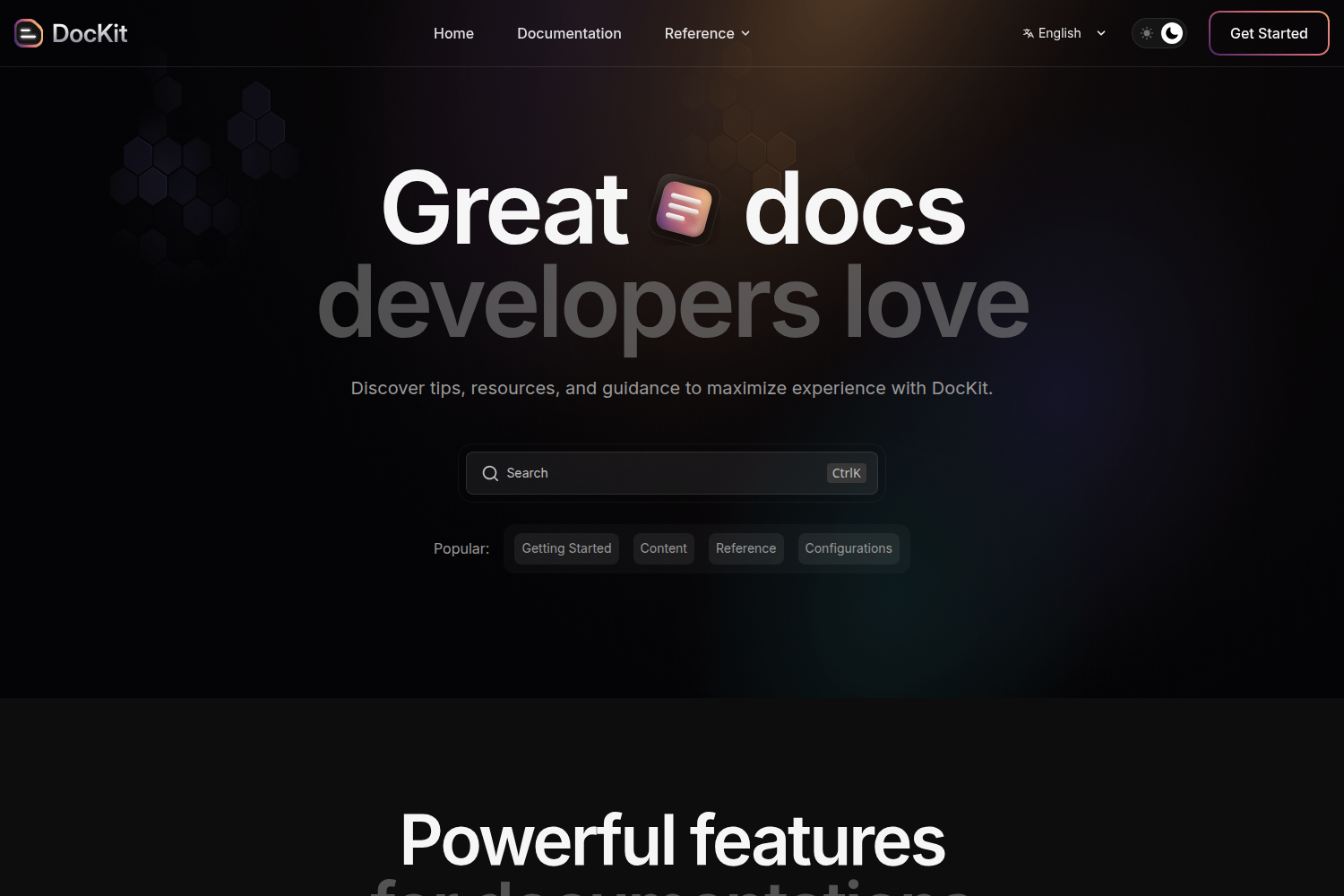 Screenshot of DocKit