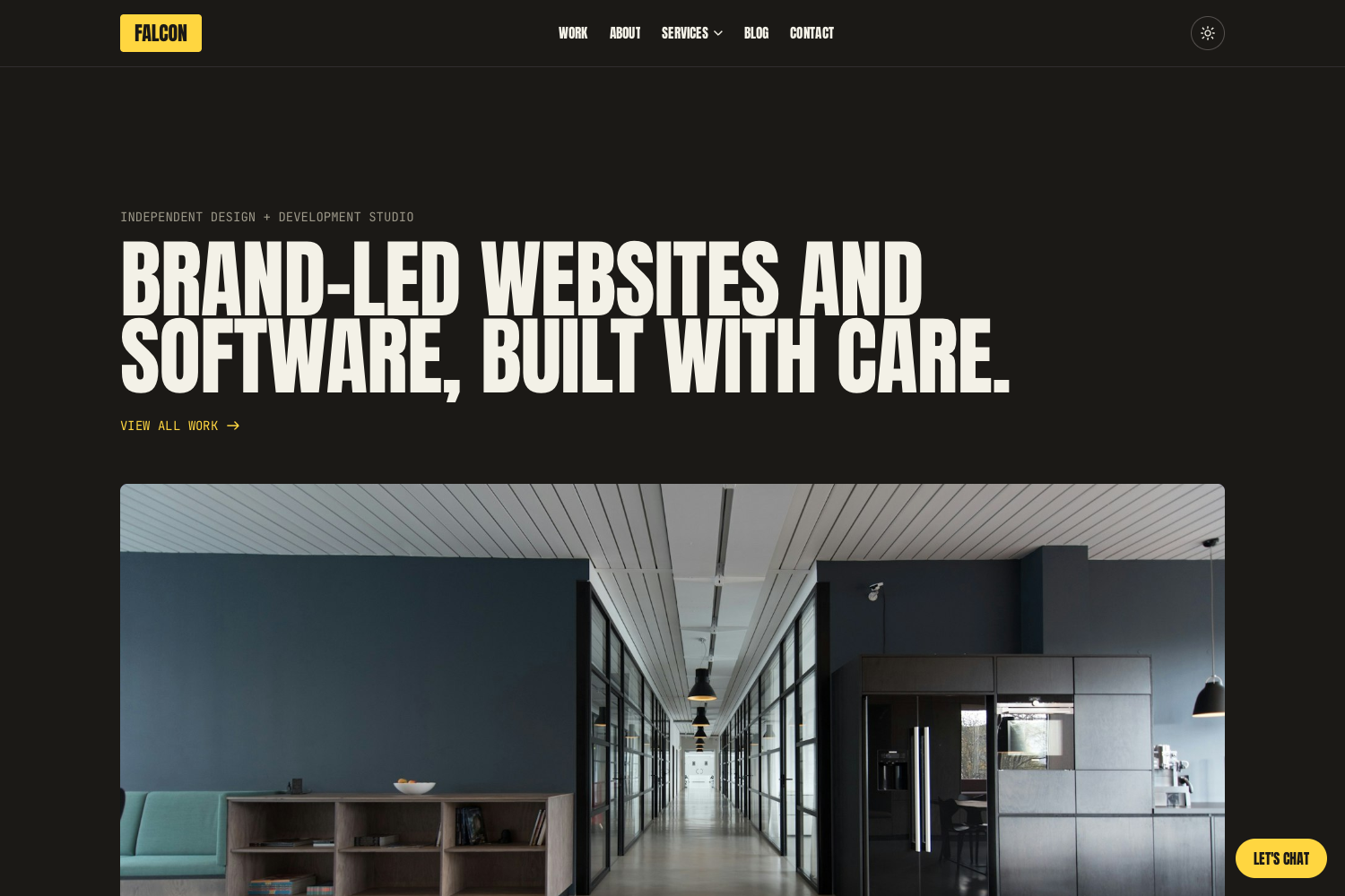 Screenshot of Falcon - Astro Agency & Portfolio Theme