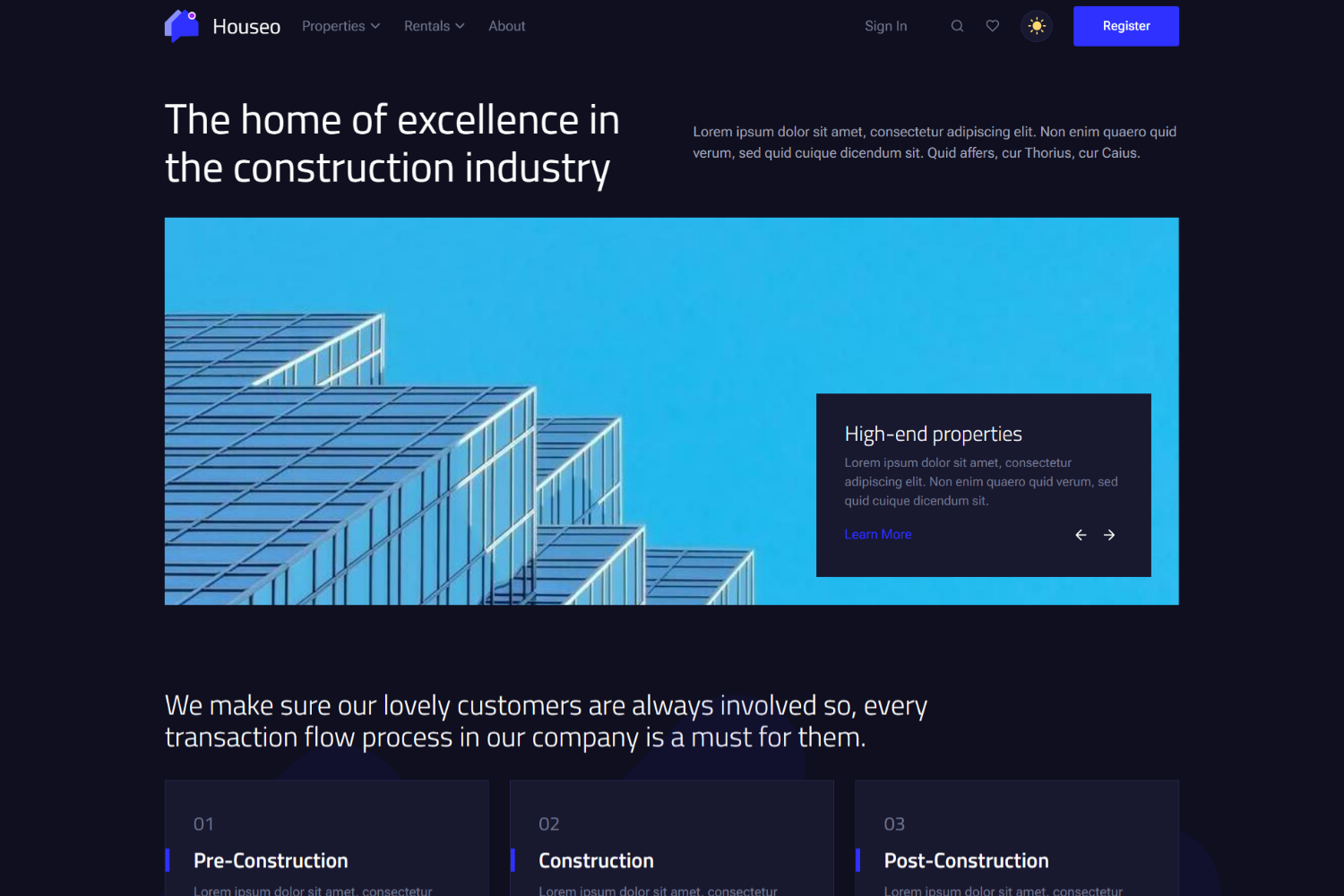 Screenshot of Houseo