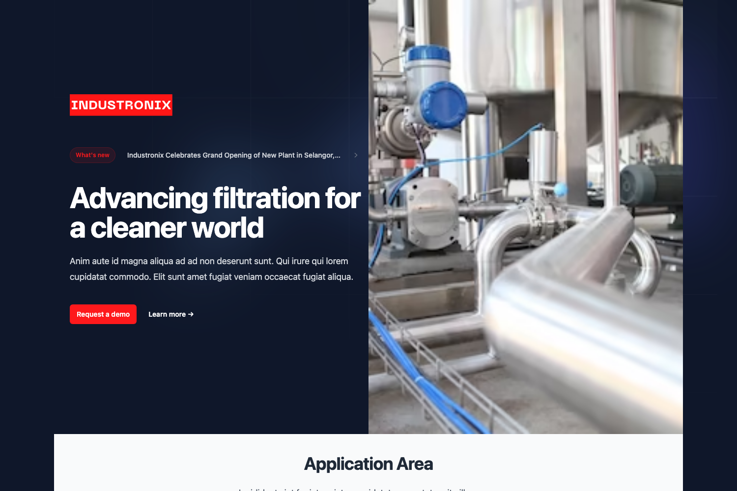 Screenshot of Industronix