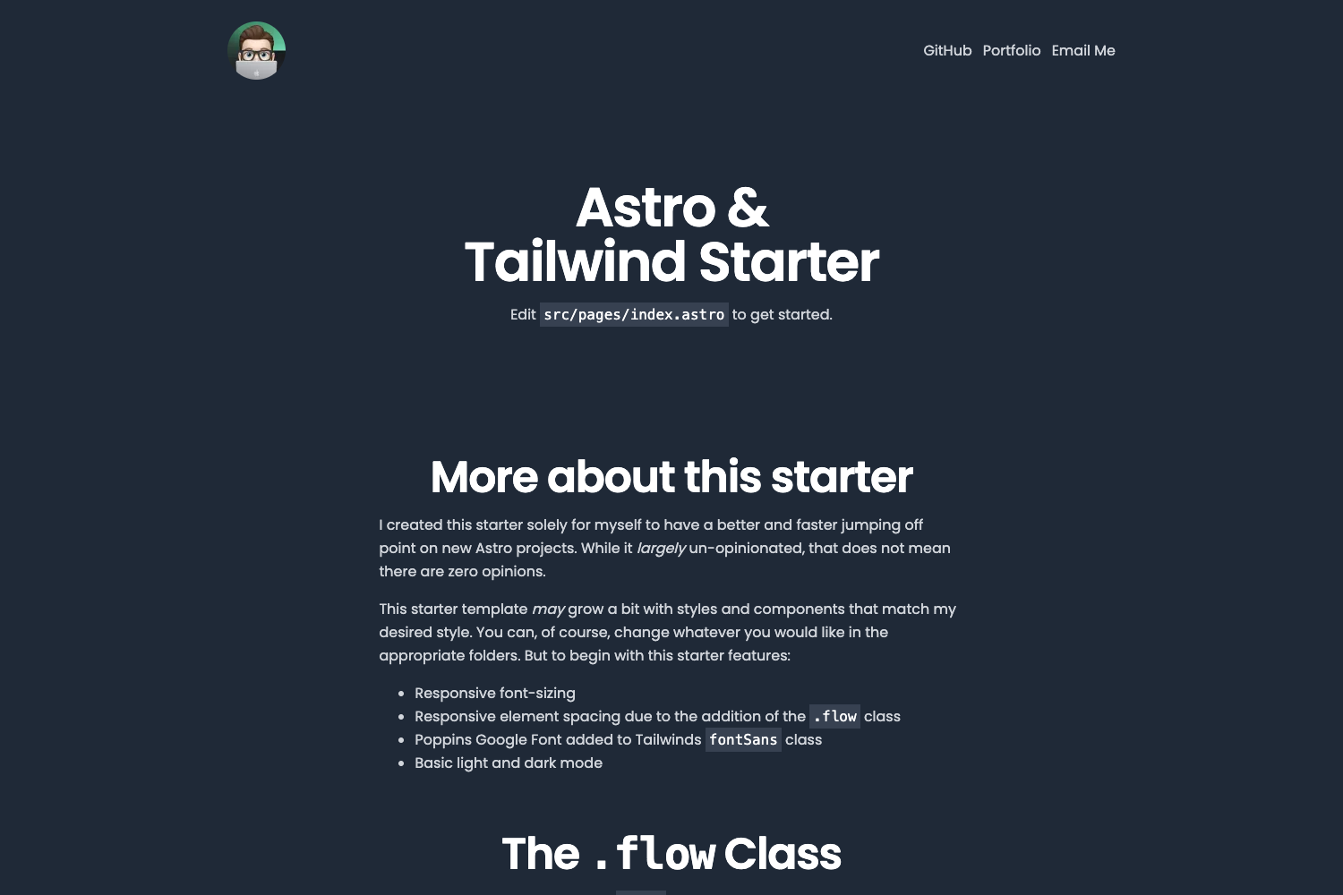 Astro Tailwind Starter