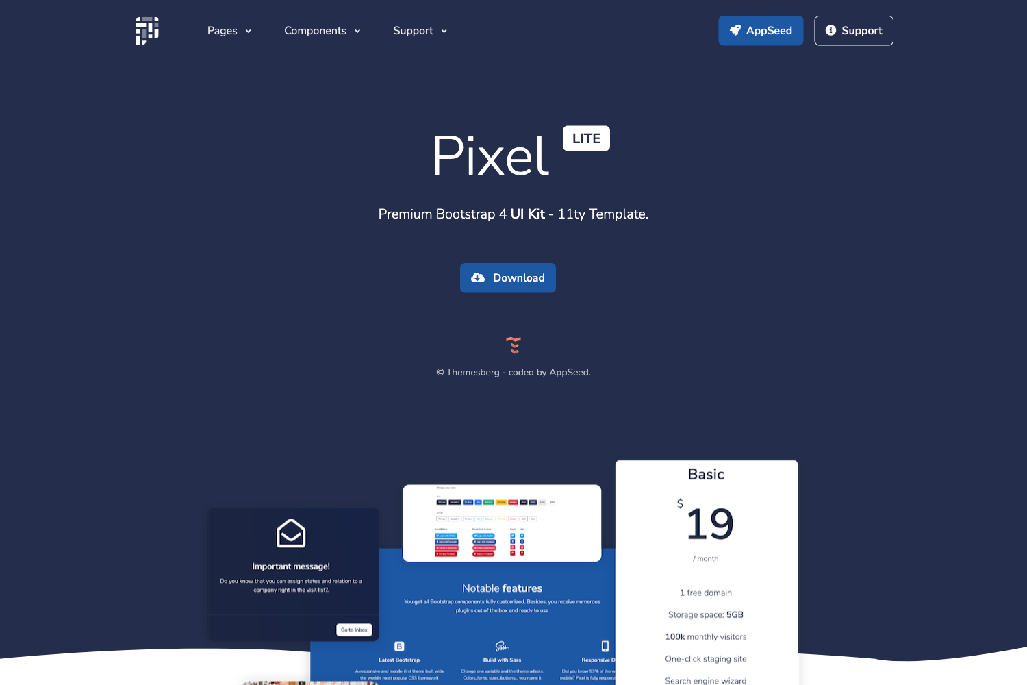 Screenshot of Boilerplate Code 11ty