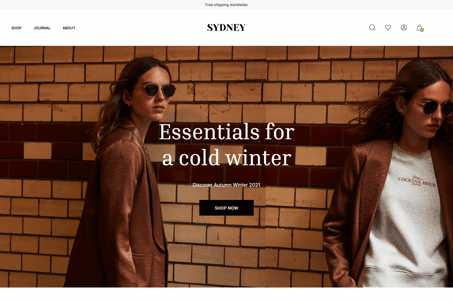 Screenshot of Gatsby Ecommerce Theme