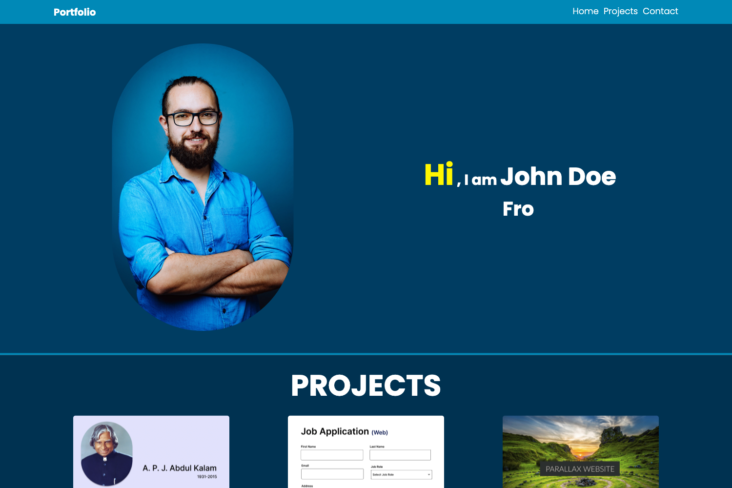 Screenshot of 10 Practice Project Html CSS