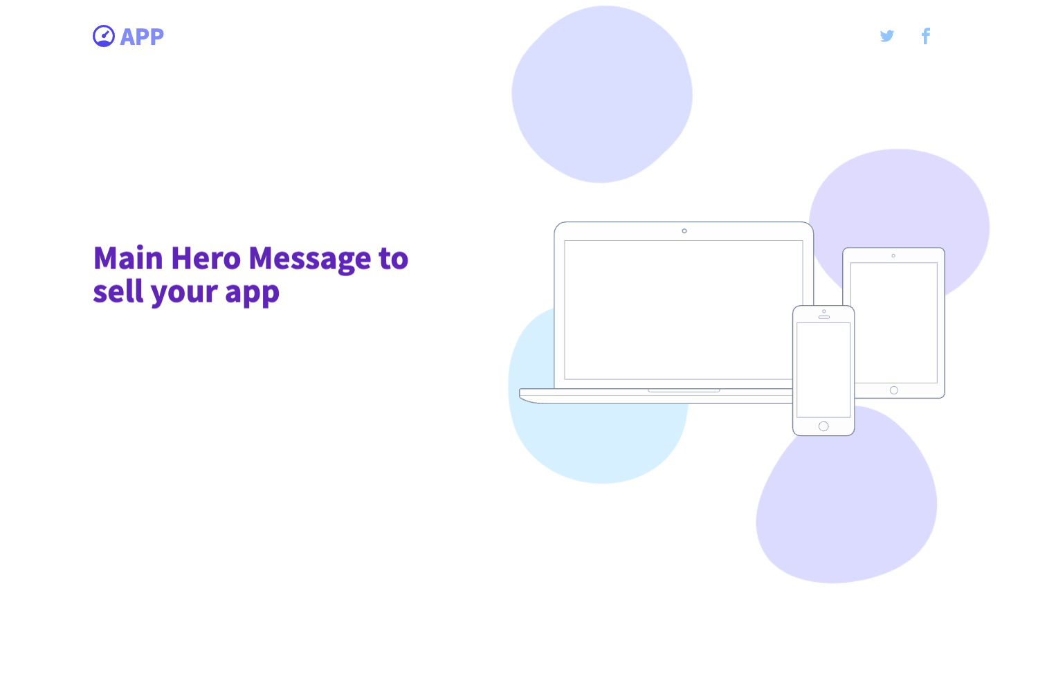 Screenshot of App Landing Page