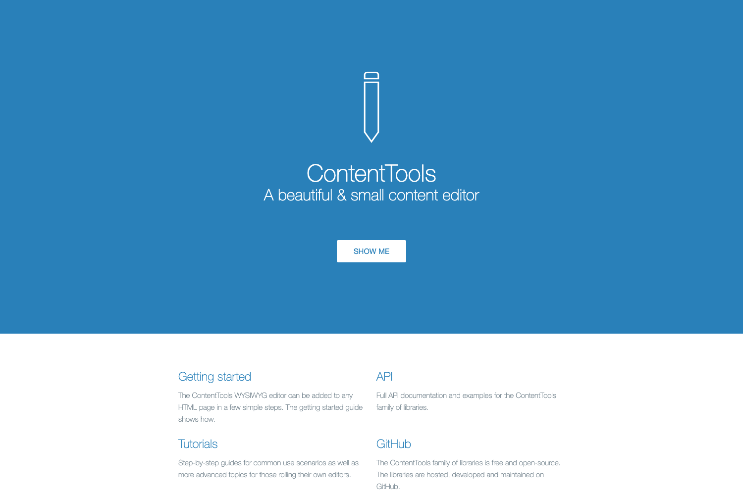 Screenshot of ContentTools