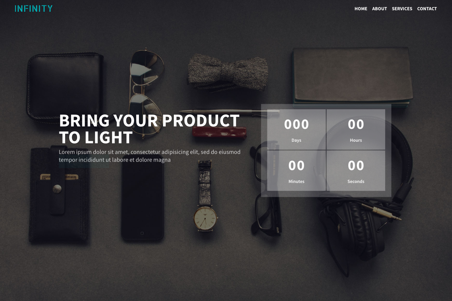 Screenshot of Infinity Bootstrap