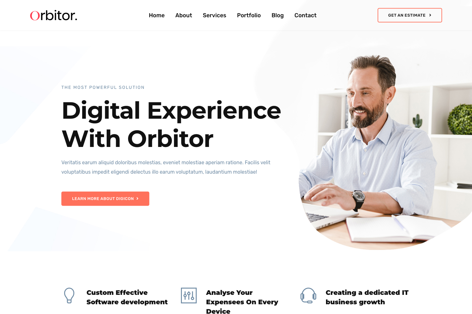 Screenshot of Orbitor Bootstrap