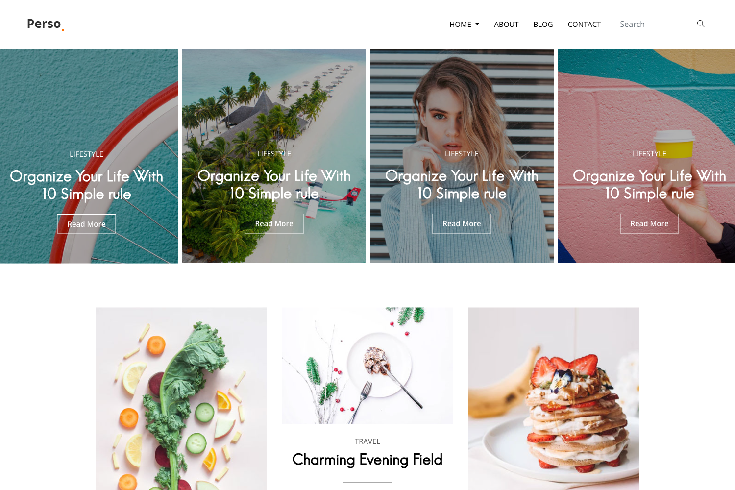 Screenshot of Parsa Bootstrap