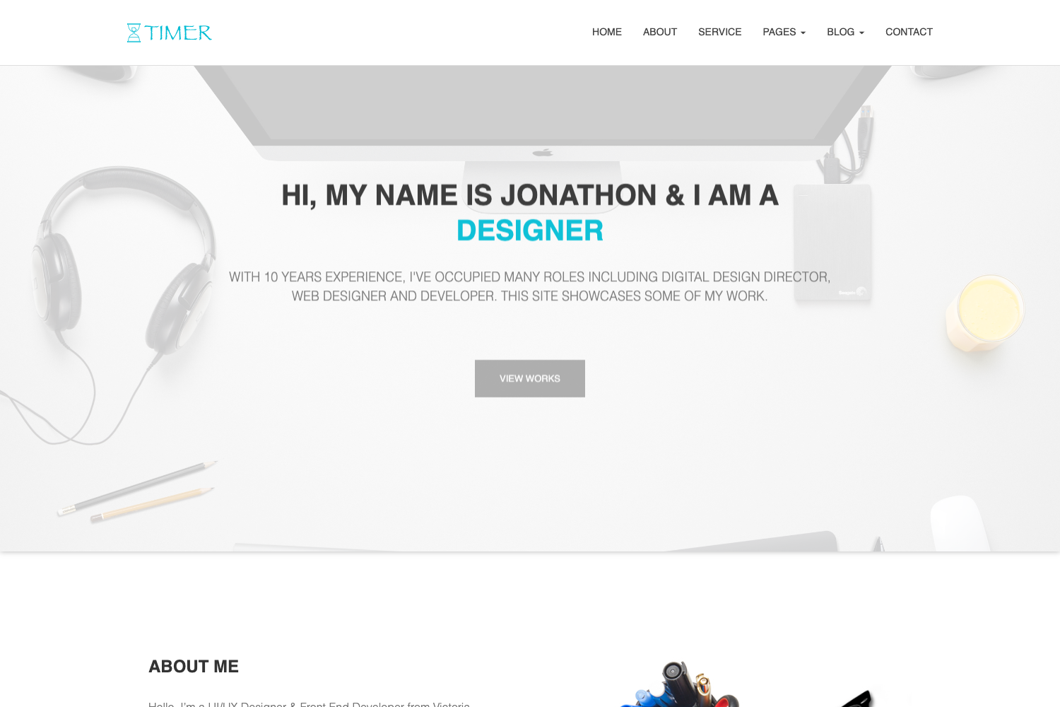 Screenshot of Timer Bootstrap