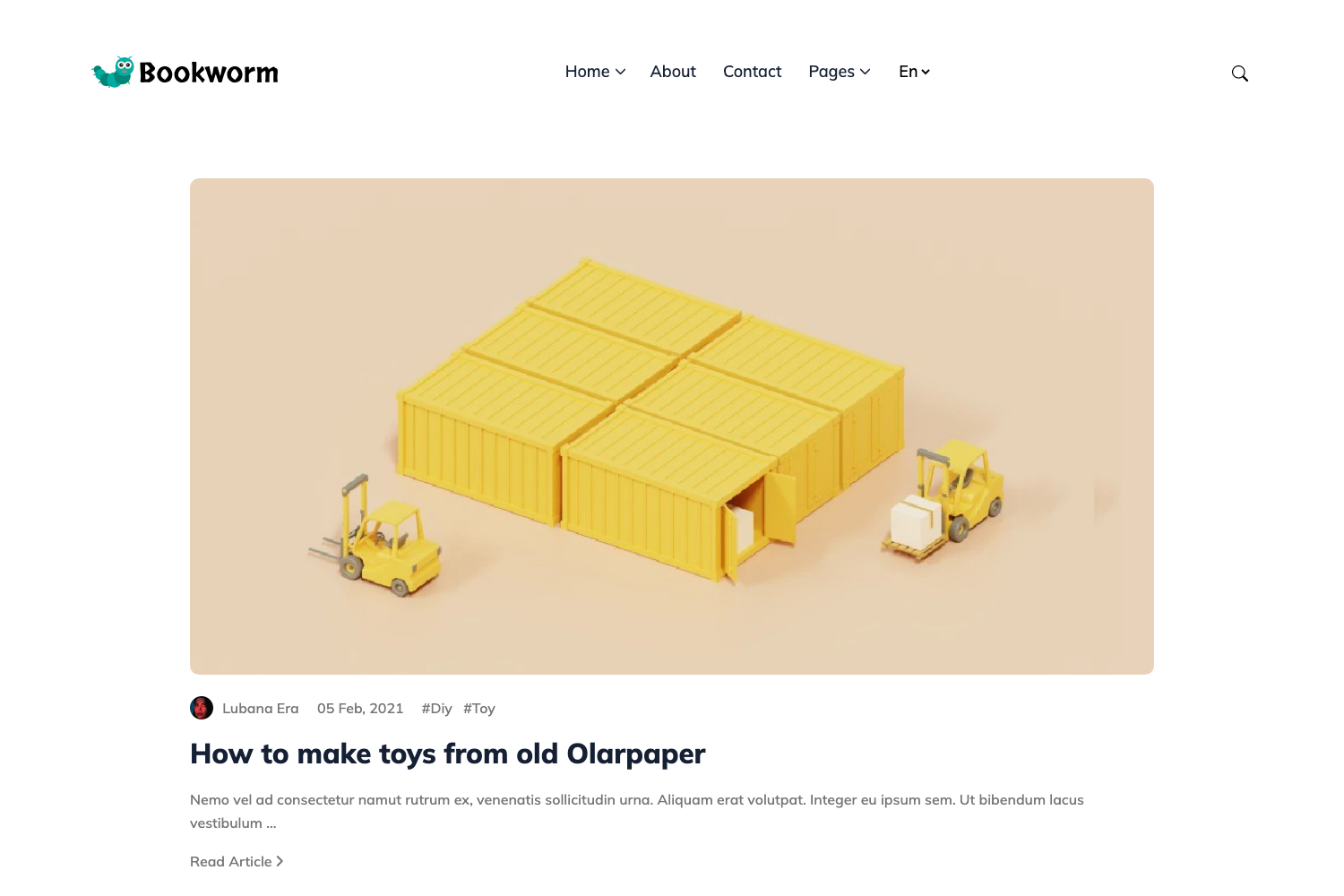 Screenshot of Bookworm Light Hugo