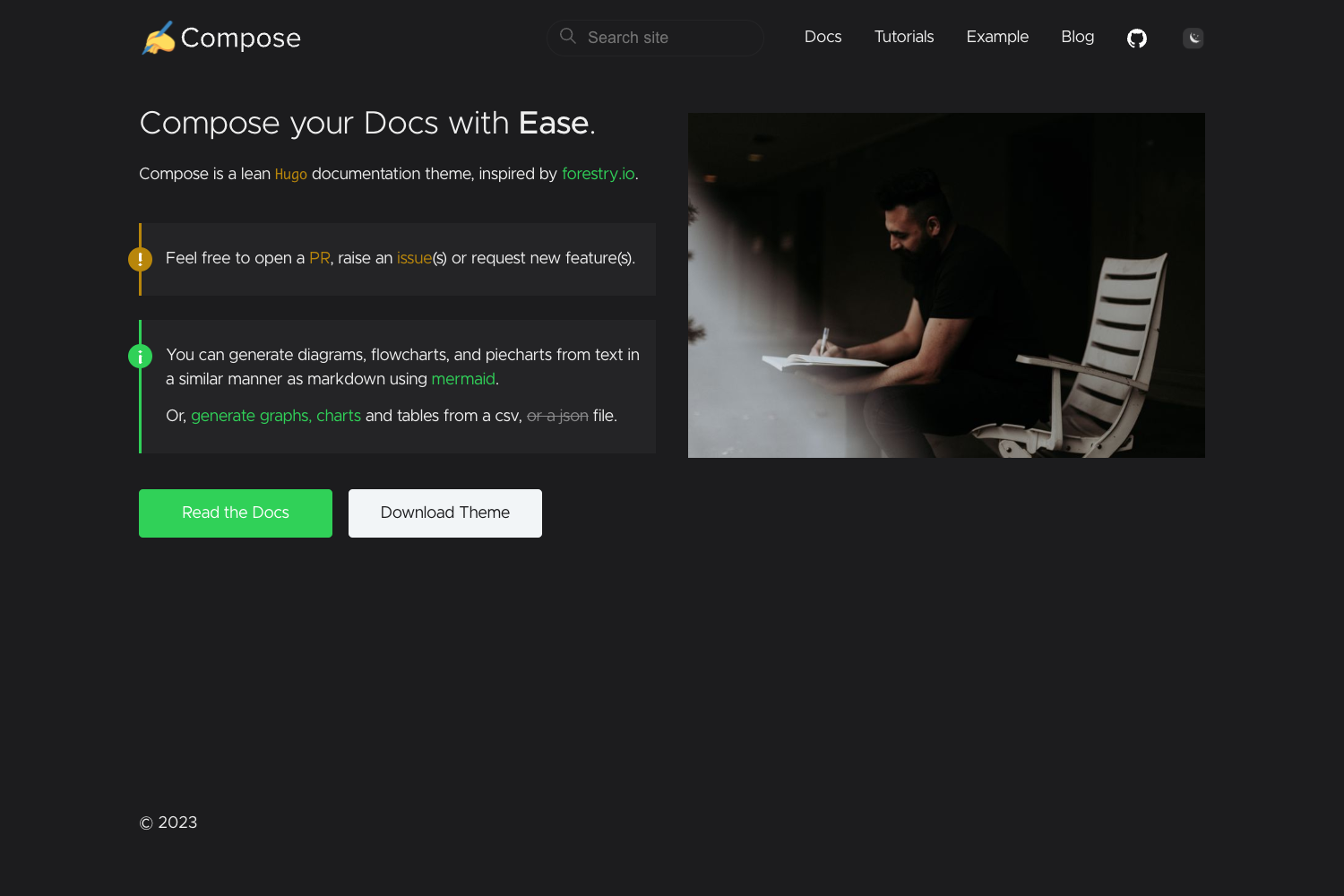 Screenshot of Compose