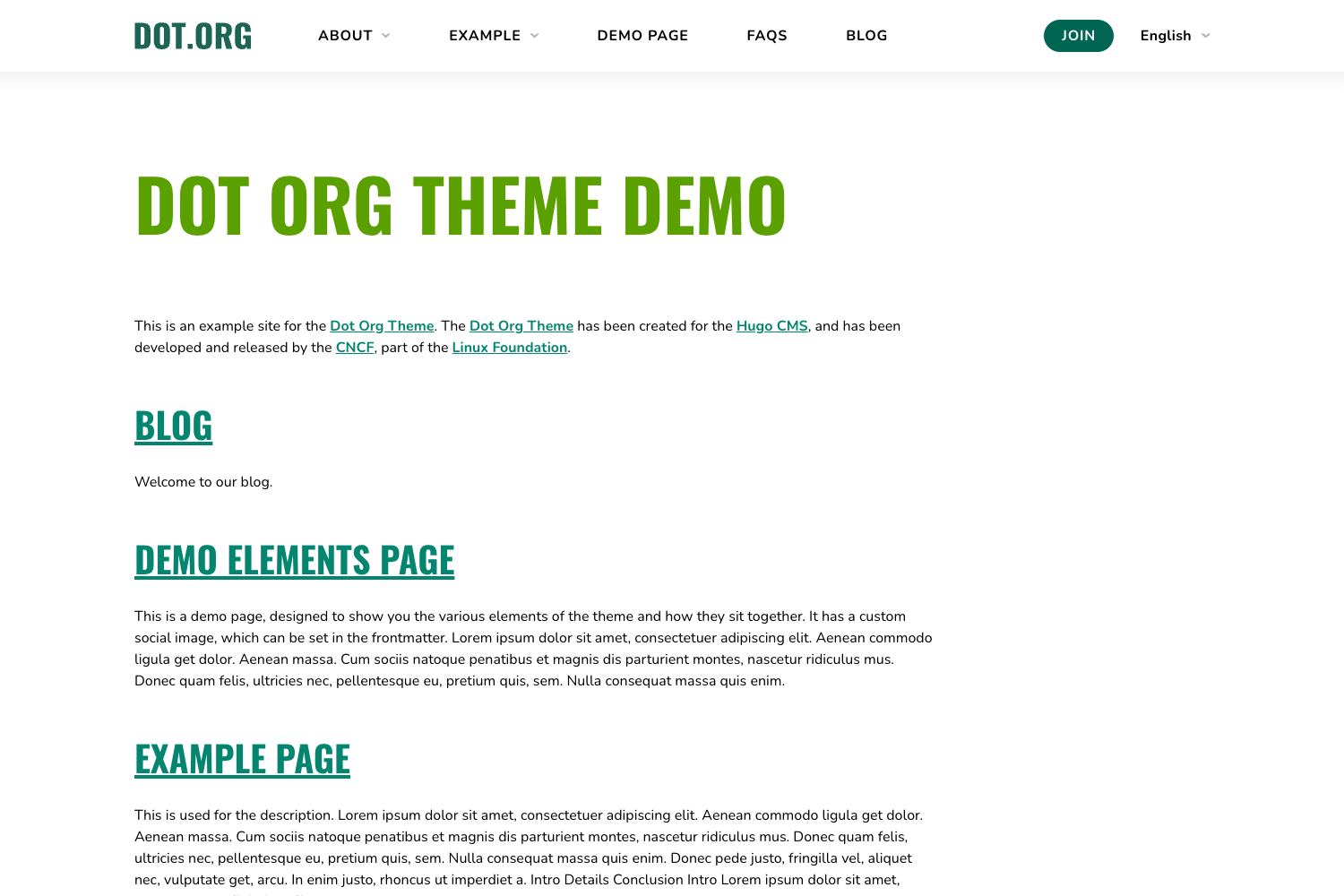 Screenshot of Dot-Org