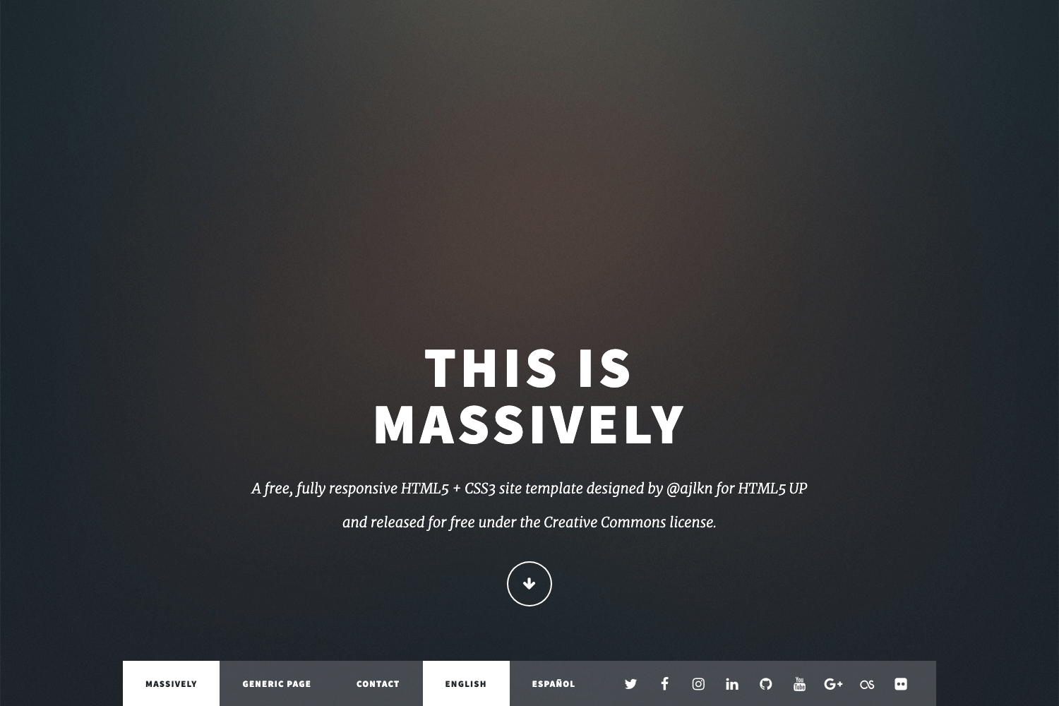 Screenshot of Hugo Massively