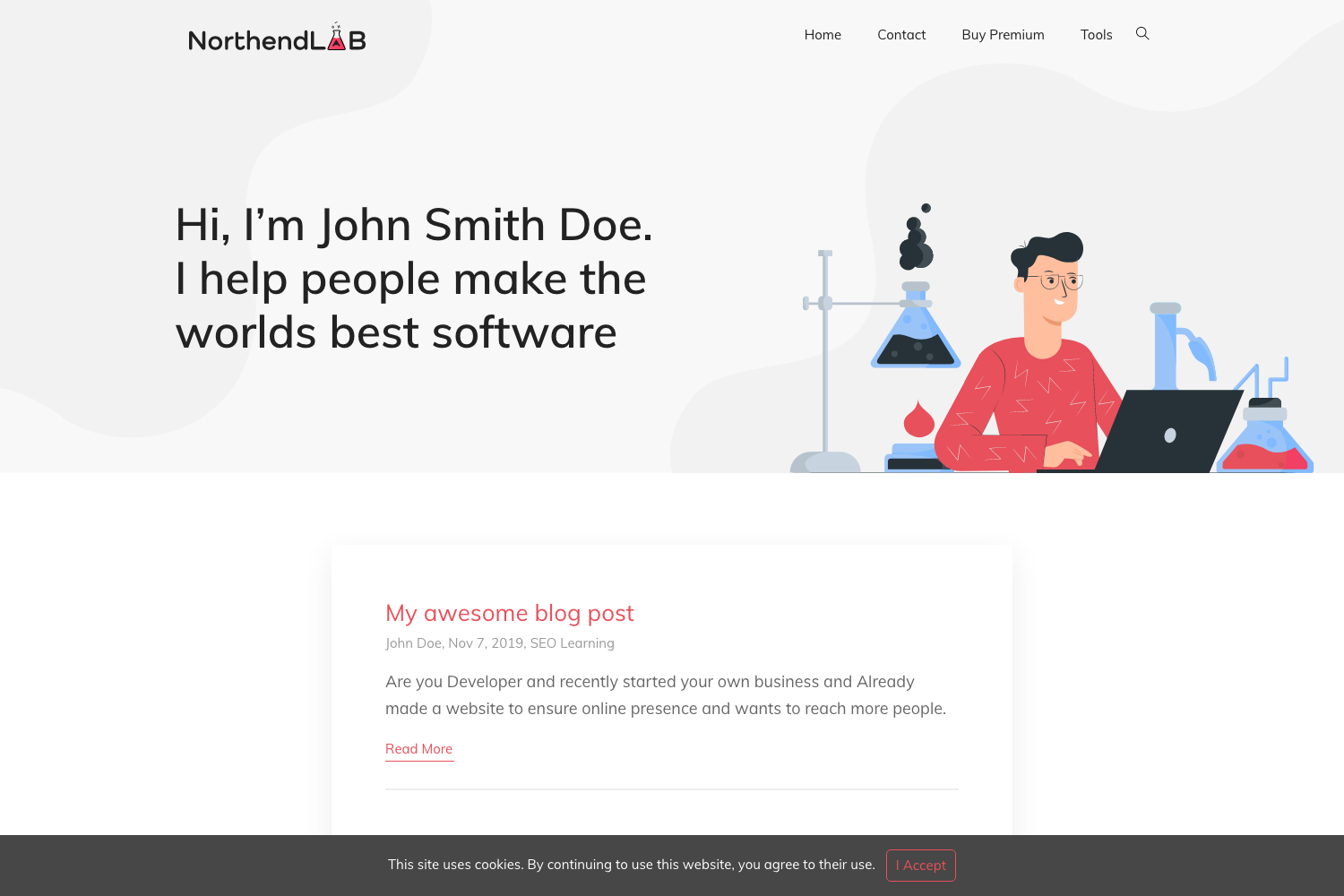 Screenshot of Northendlab Light