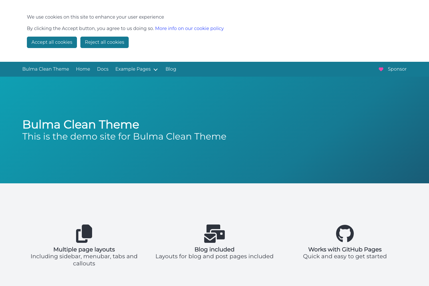 Bulma Clean Theme
