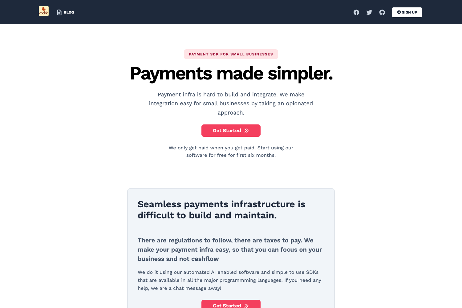 Screenshot of Cookie