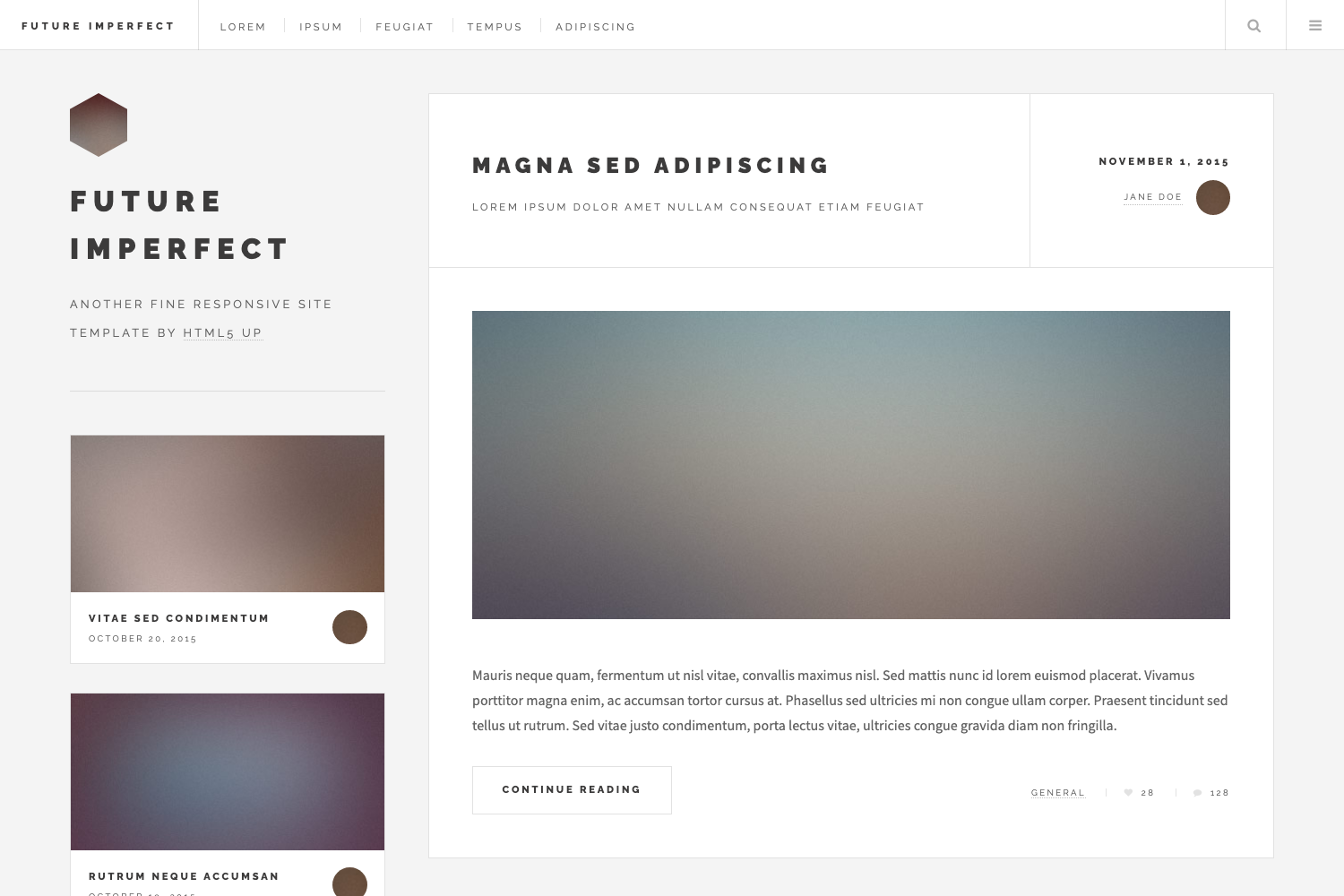 Screenshot of Future Imperfect