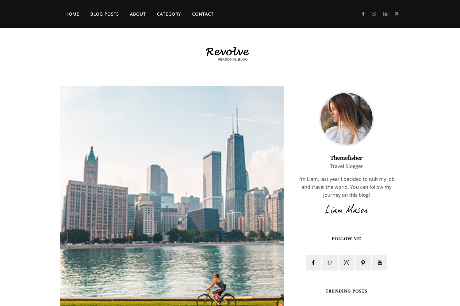Screenshot of Revolve Jekyll