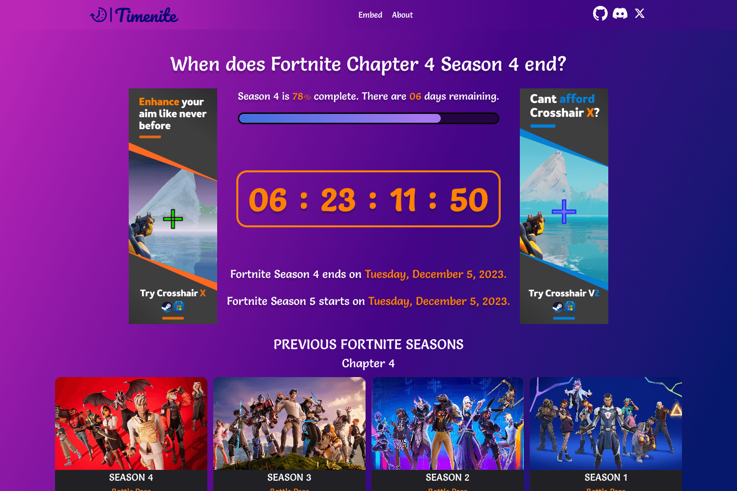 Screenshot of Timenite