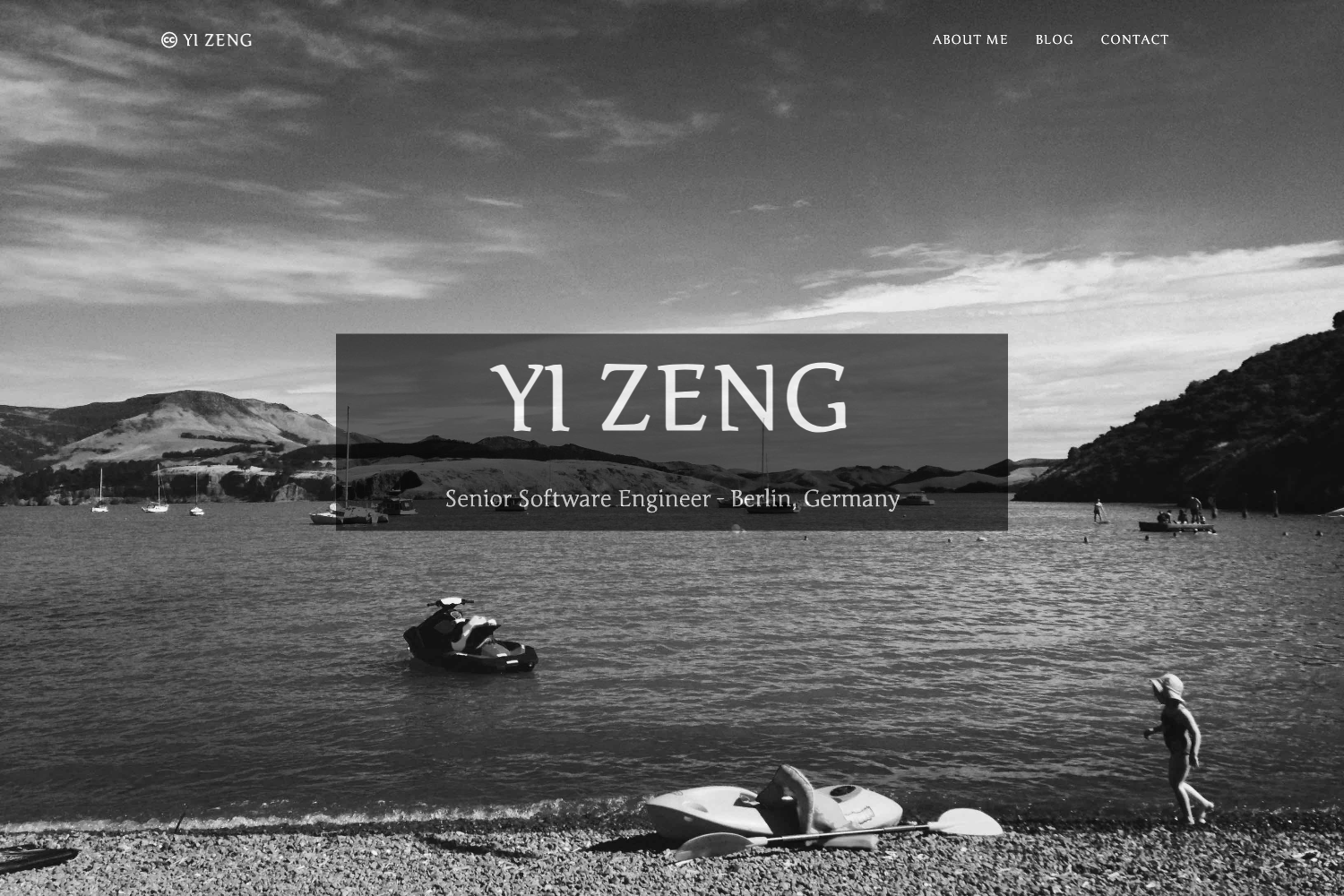 Screenshot of Yizeng.me