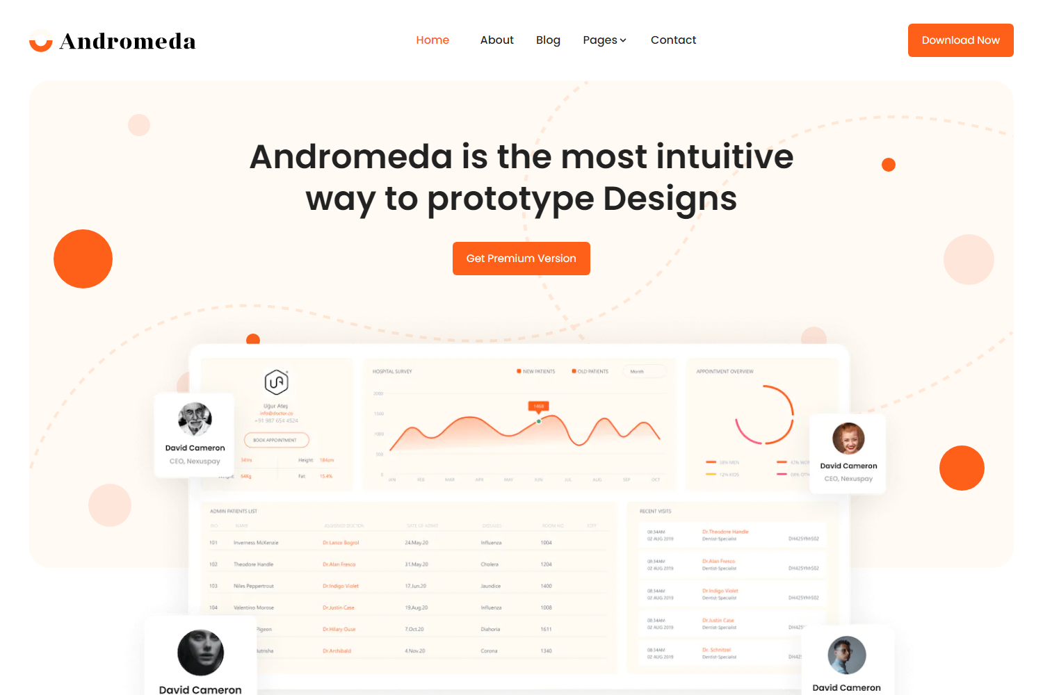 Screenshot of Andromeda Light Next.js