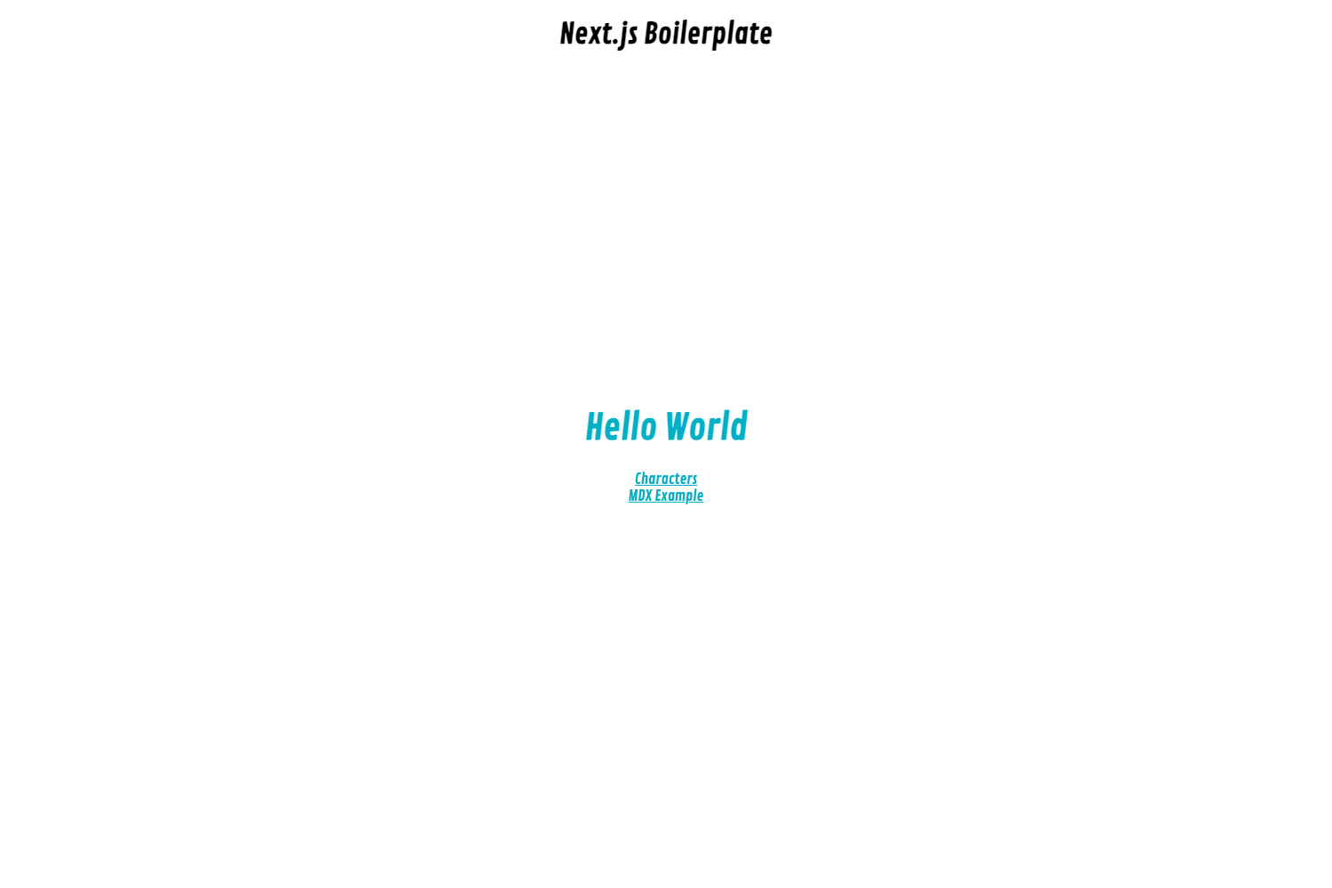 Screenshot of Next Js Boilerplate