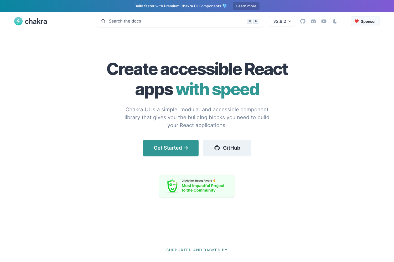 Screenshot of Chakra Ui Docs