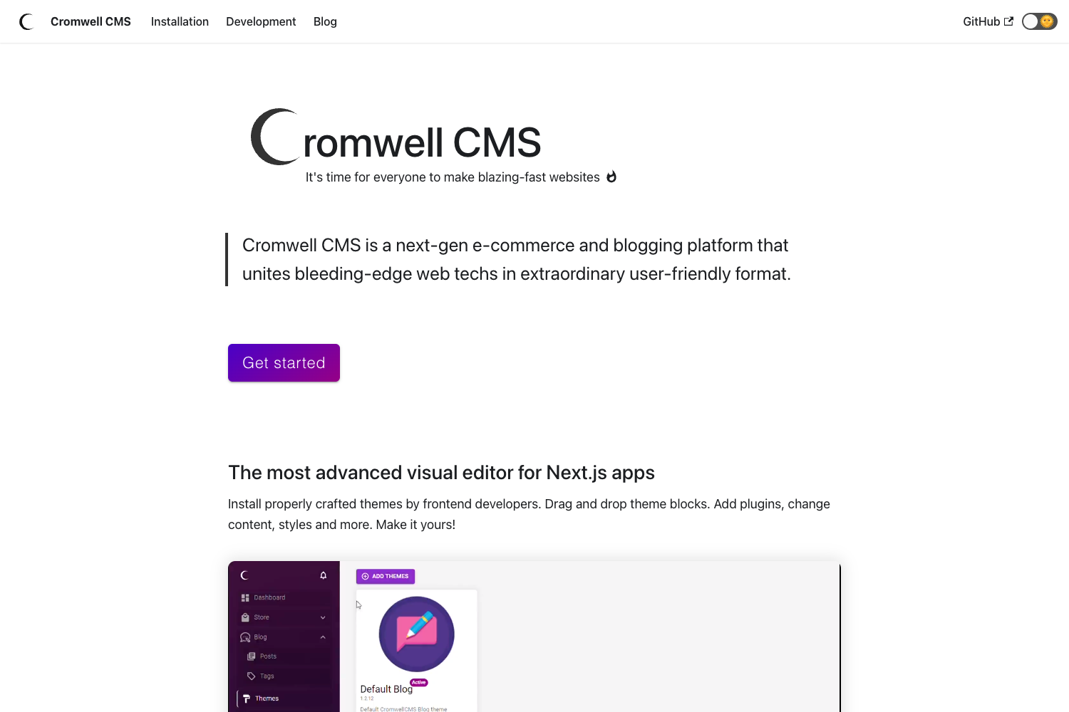 Screenshot of Cromwell