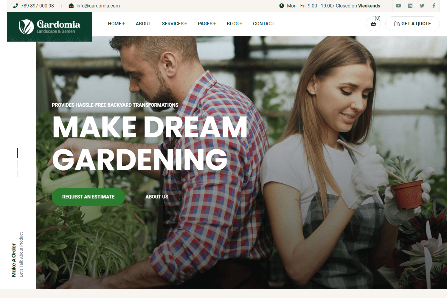 Screenshot of Gardomia