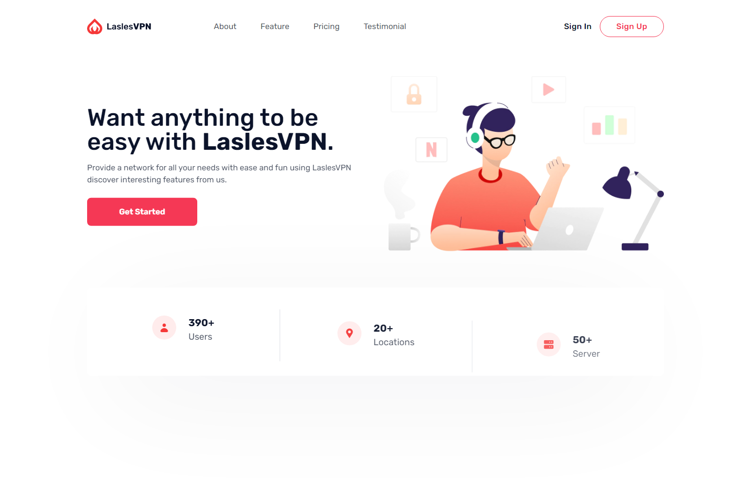 Screenshot of Lasles VPN