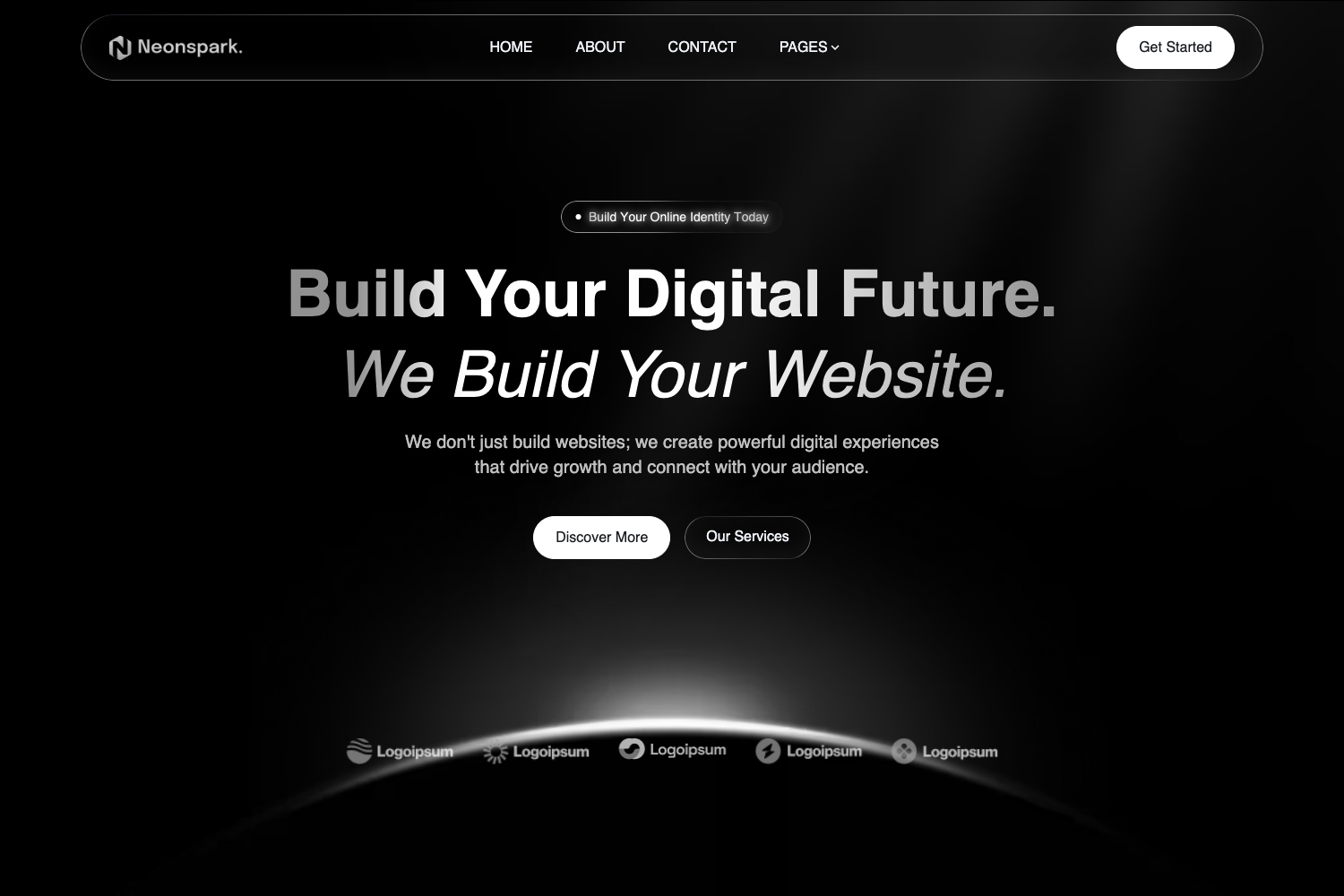 Screenshot of Neonspark Nextjs
