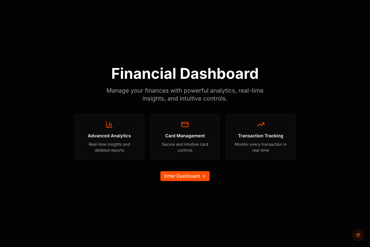 Screenshot of Next.js dashboard template 1