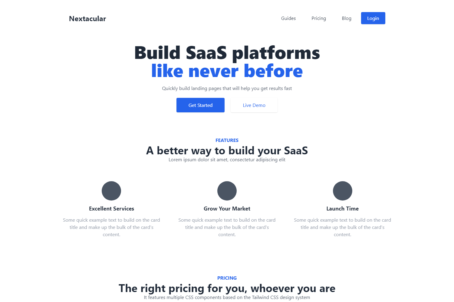 Screenshot of Nextacular