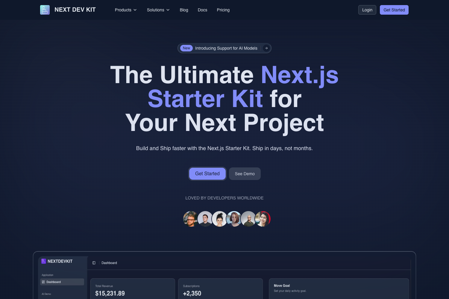 Screenshot of NextDevKit