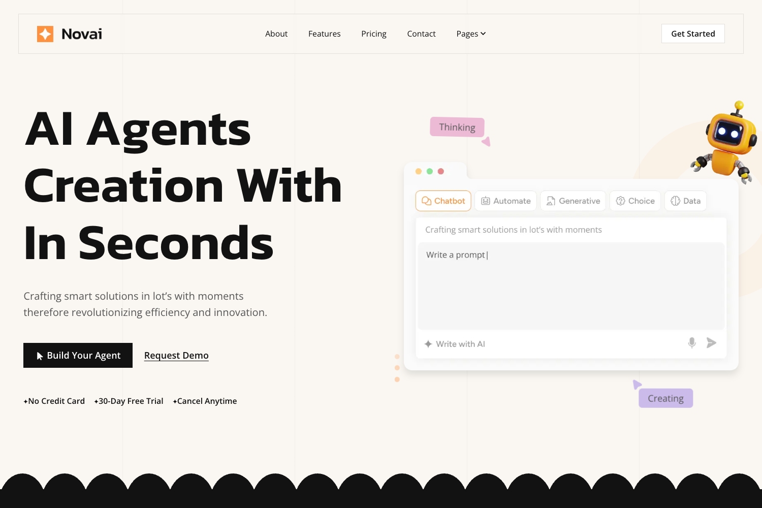 Screenshot of Novai Nextjs