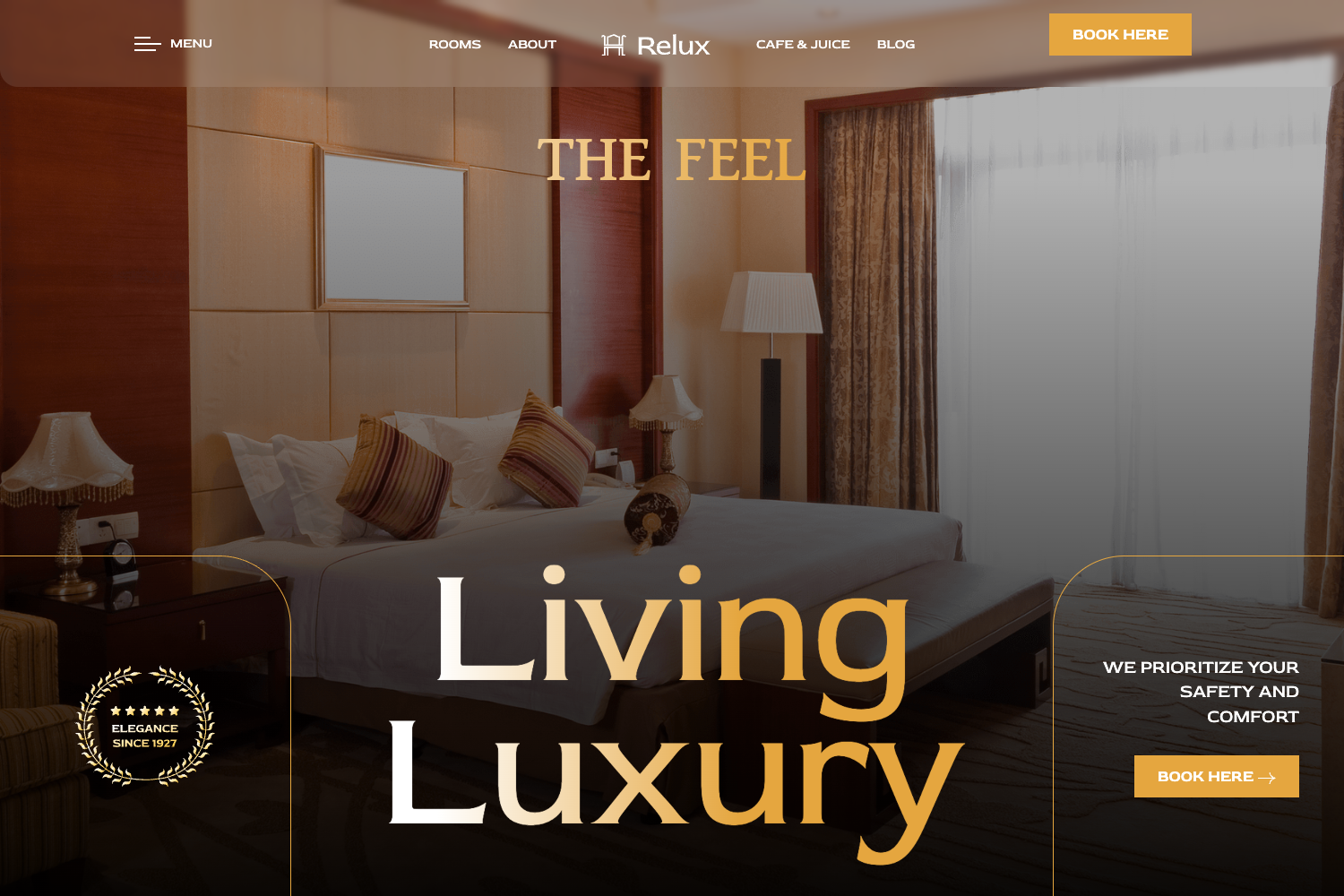 Screenshot of Relux Nextjs