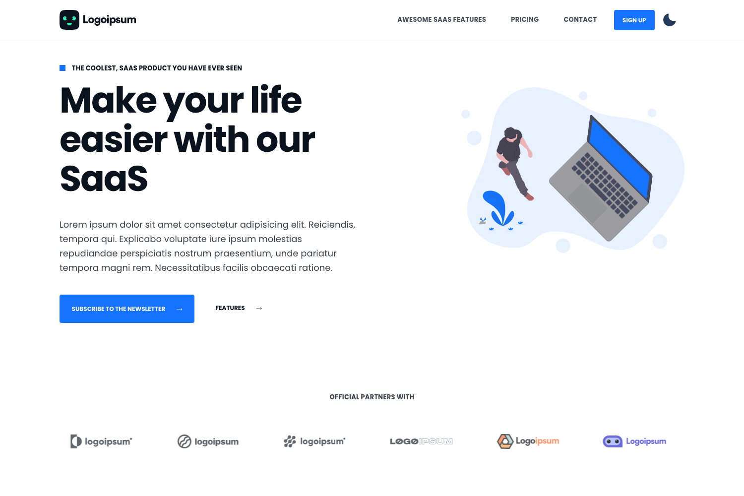 Screenshot of Next SaaS Starter