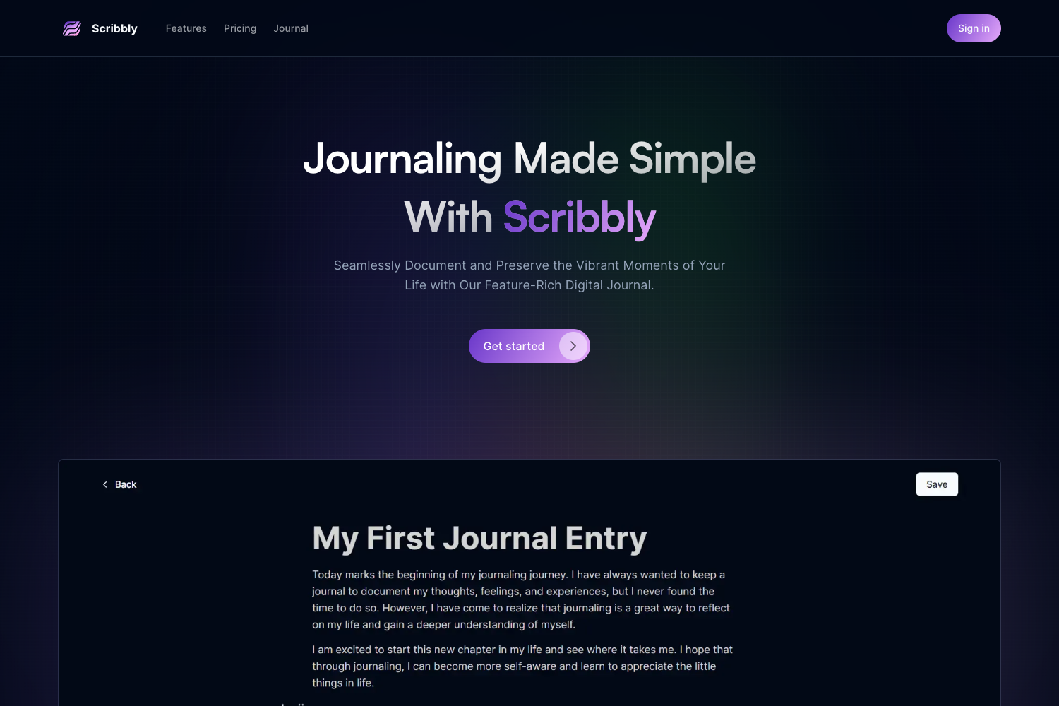 Screenshot of Scribbly