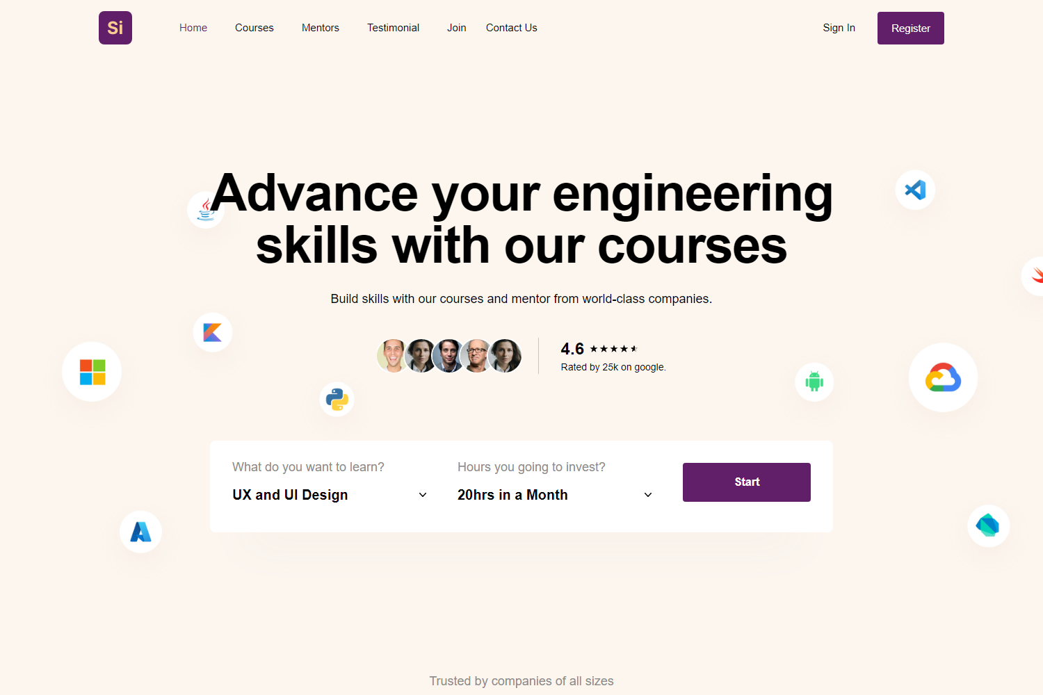 Screenshot of Si Educational