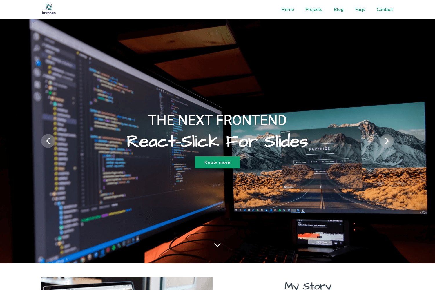 Screenshot of NextJS Tailwindcss Template
