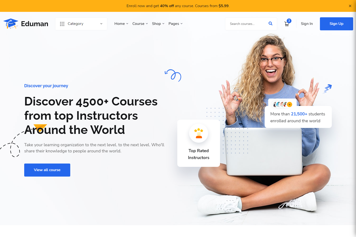 Screenshot of Eduman