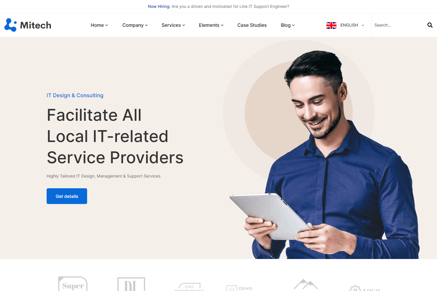 Screenshot of Mitech Nuxtjs