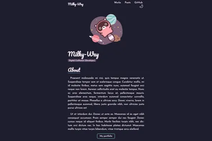 Screenshot of Milky Way