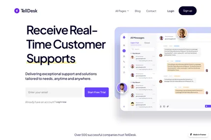 Screenshot of TellDesk