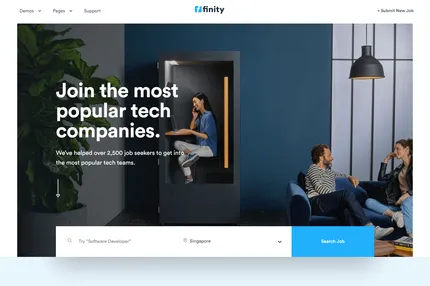 Screenshot of Finity
