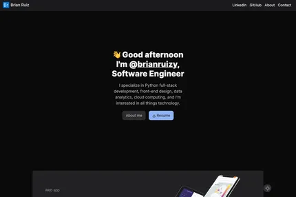 Screenshot of Gatsby Minimal Portfolio