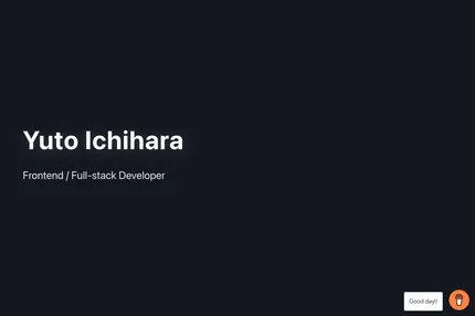 Screenshot of Yuto Portfolio