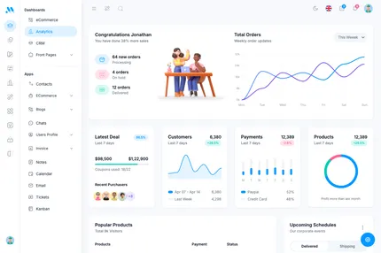 MaterialM Tailwind React Admin Template